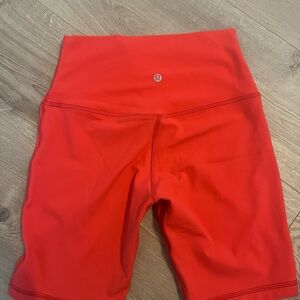 lululemon athletica Women's Bold Red Bike Shorts